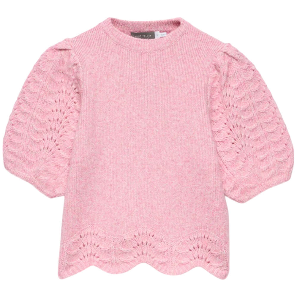 Mint Velvet Pink Stitch Sleeve Knit Top